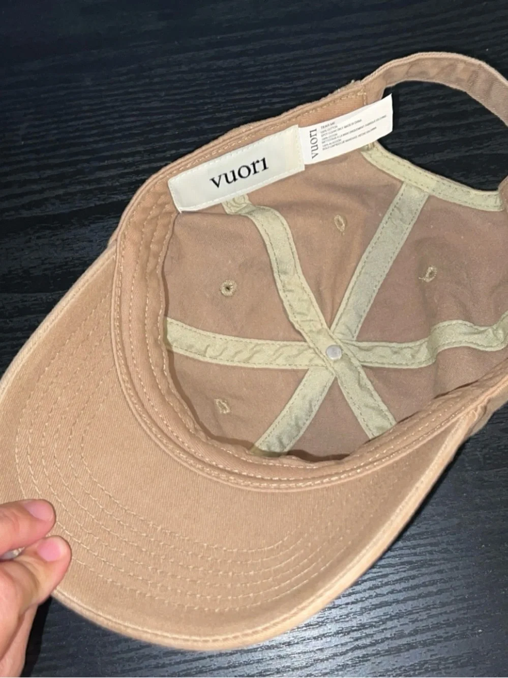 Vuori Women's Khaki Logo Baseball Hat
